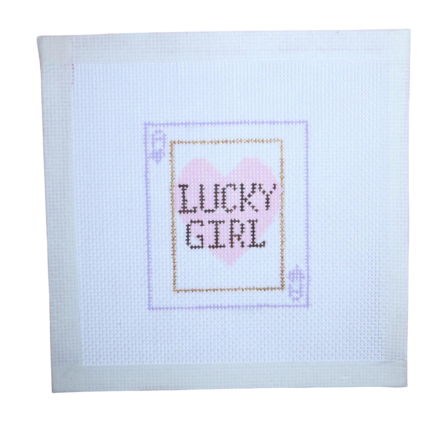 Lucky Girl Playing Card