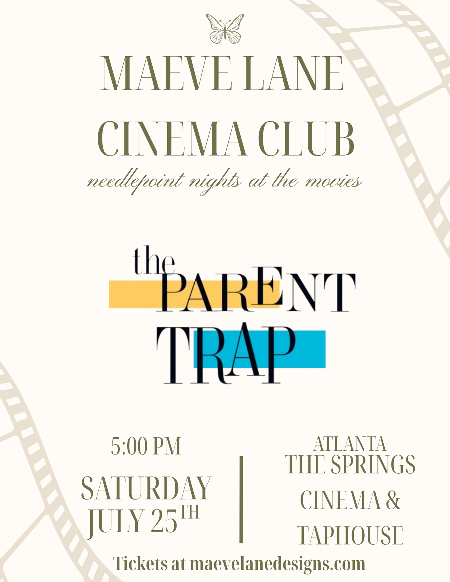 The Parent Trap Needlepoint Night | Atlanta Event